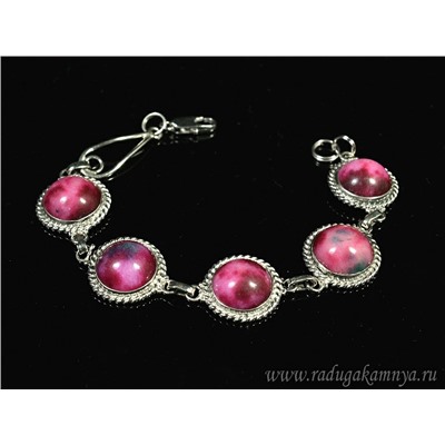 Браслет турмалин "Круг" 17 мм, 19см