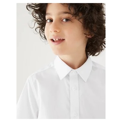 3pk Boys' Plus Fit Easy Iron School Shirts (4-18 Yrs)
