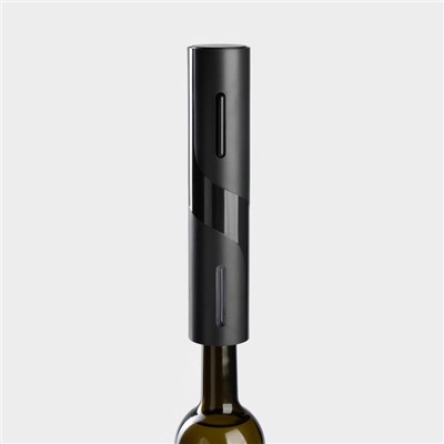 Штопор электрический Magistro Opium, 23×4,8 см, цвет чёрный