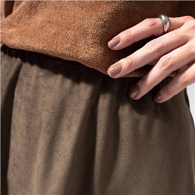 Юбка из мягкой экозамши, Грация рассвета