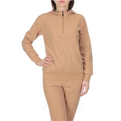 NO06 BEIGE Костюм спортивный женский (хлопок 90%, полиэстер 10%)