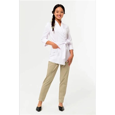 Блуза медицинская женская 3-88-04-3 / ADVA Белая (0F)