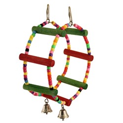 Игрушка Triol «Качели-колесо» для птиц, 25×7×8 см