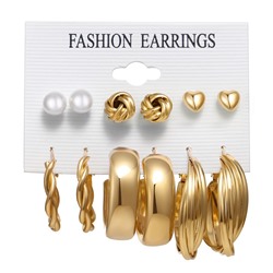 Набор сережек 6 пар (НС-003)