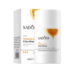 Грязевая маска-стик для очистки пор с витамином С SADOER Vitamin С Clay Mask, 40 гр