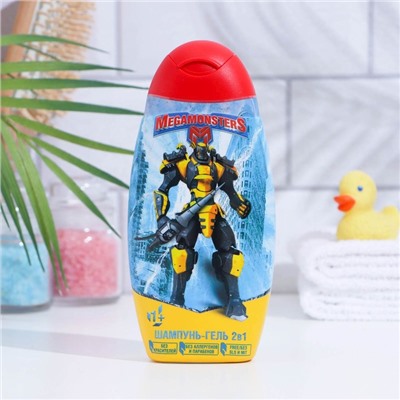 Шампунь-гель 2в1 Megamonsters, 300 мл.