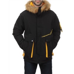 2170 BLACK YELLOW Куртка мужская зимняя облегченная (150 гр. холлофайбер)