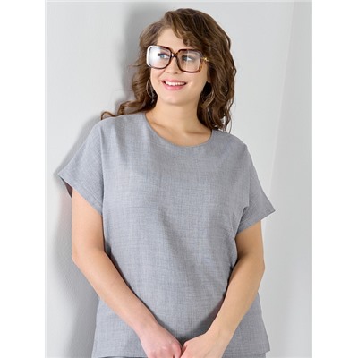 Женская блузка "Женский каприз-3" / серый