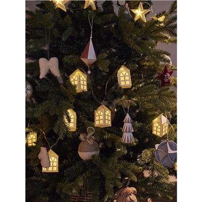 Набор елочных украшений из папье-маше Zero waste из коллекции New Year Essential, 4 шт.