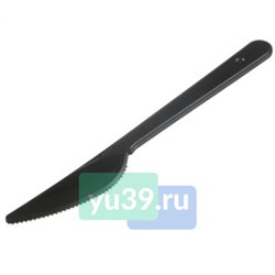 Нож столовый "ПРЕМИУМ", L=180мм, цвет чёрный 1/50
