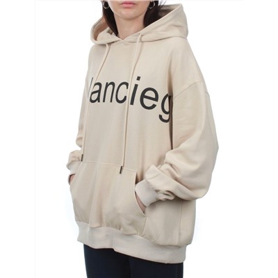 3262 BEIGE Худи женское (95% хлопок, 5% эластан)
