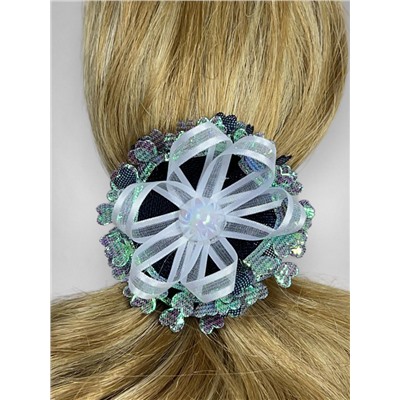 Бантик на эластичной резинке ажурный 1 шт Арт 0274/13