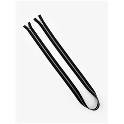 Молния металлическая, №5, 2 замка, разъёмная, замки автомат, 120 см, цвет чёрный/никель, цена за 1 штуку