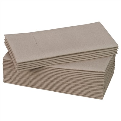 MOTTAGA, Papierserviette, beige,, 38x38 cm