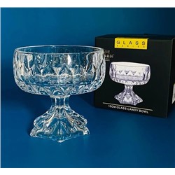 588-635 Конфетница 15см на ножке в под.уп.(х12)Стекло