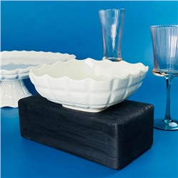 163-054 Квадратный салатник 18см КОРНЕЛИЯ в под.уп.(х36) Фарфор