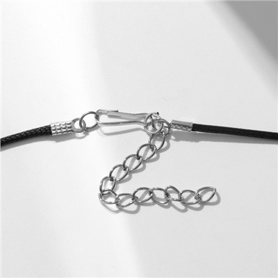 Кулон мужской «Пуля», цвет серебро на чёрном шнурке, 42 см