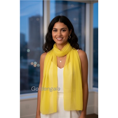 Шарф шифоновый однотонный Арт 0984/17