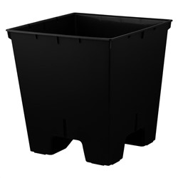 Горшок для цветов InGreen Manhattan CUBE 300х300х564 мм 34 л c дренажной вставкой IG671410026 вулканический серый