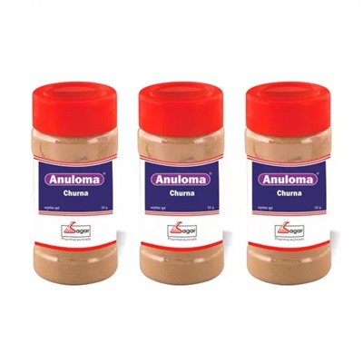 Набор Анулома Чурна (3 x 50 г), Anuloma Churna Set, произв. BPRL