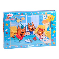 Пазлы maxi 24 "Три кота (new 1)" (АО "СТС")