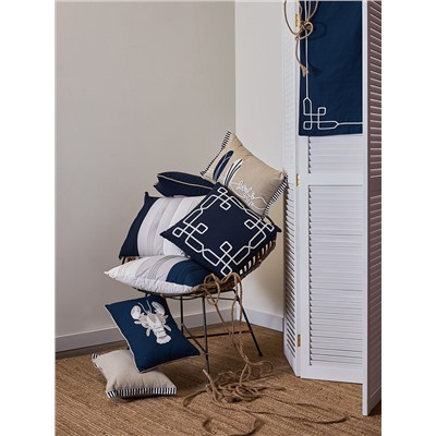 Подушка декоративная Navy mood из коллекции Sea treasures, 45х45 см