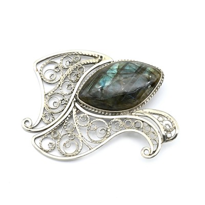 Брошь лабрадор "Рыбка" 52*60мм.