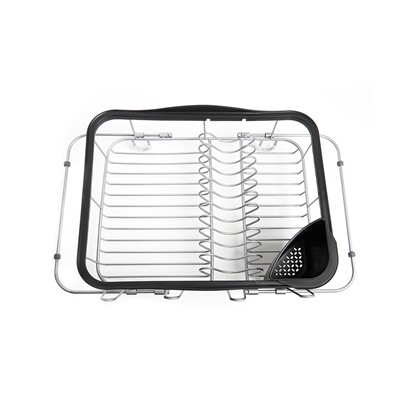 Сушилка для посуды Sinkin, 28х14х47 см, черный, никель