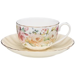 ЧАЙНЫЙ НАБОР LEFARD  "ВРЕМЕНА ГОДА" 4 ПР. НА 2 ПЕР. 280 МЛ ГОЛУБОЙ-ЖЕЛТЫЙ (КОР=12НАБ.)