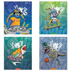 Тетрадь 40л., А5, клетка ArtSpace "Рисунки. Graffiti", эконом