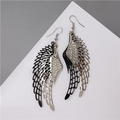 Серьги висячие «Крылья ангела», цвет МИКС, 9 см