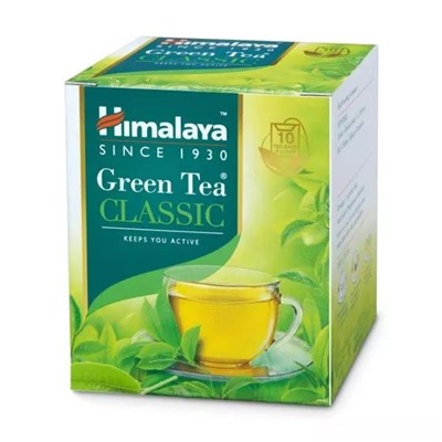 Классический зеленый чай (10 пак), Green Tea, произв. Himalaya