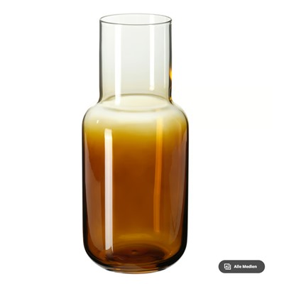 HÖSTAGILLE Vase, braun, 21 cm