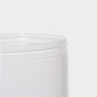 Банки для хранения Доляна, набор 4 шт.: 120 мл, 180 мл, 230 мл, 290 мл, пластик, прозрачные