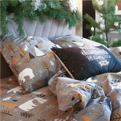 Постельное бельё "Этель" 1.5 сп Let it snow (вид 2) 143х215 см, 150х214 см, 70х70 см - 2 штуки