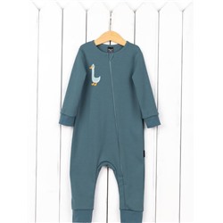 Комбинезон на стопе Baby Boom К371/6-И я730 Гуси, штормовое море