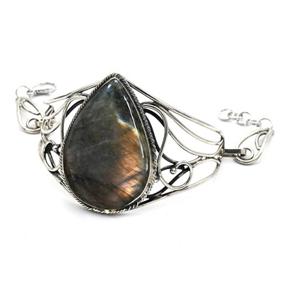 Браслет из лабрадора " Капля ", 18,5 см.