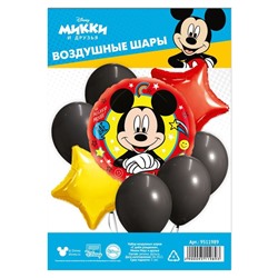 Набор воздушных шаров "С Днем Рождения", Микки Маус и друзья