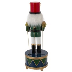 Фигурка декоративная "Щелкунчик" с музыкой и движением, L10,5 W10,5 H30,5 см