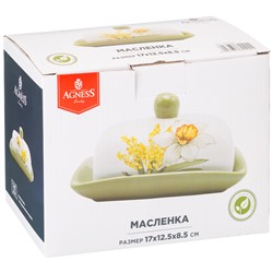 МАСЛЕНКА AGNESS "SUNDAY" 17*12,5*8,5 СМ (КОР=24ШТ.)