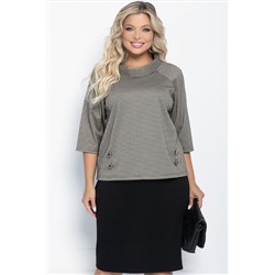 Костюм Эдельвейс (черно-бежевый) К11283