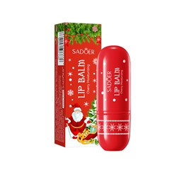 Увлажняющий бальзам для губ с вишней SADOER (новогодняя серия), 3.8гр
