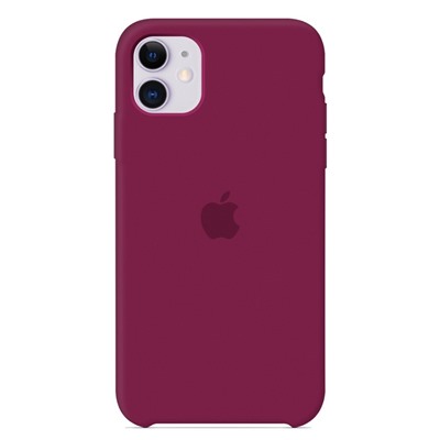 Силиконовый чехол для iPhone 13 / 13 Pro бордовый