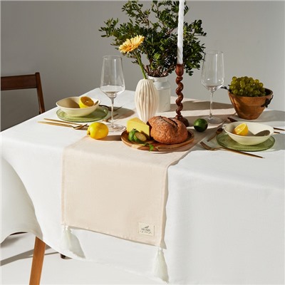 Дорожка SL HOME Gloomy 40×142+/-3 см, лён 100%, плотность 180 г/м²