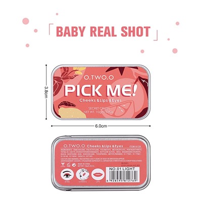 Многофункциональная палитра для макияжа O.TWO 3в1 Pick Me! 10g №02 Wink