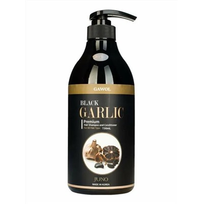Juno Шампунь-кондиционер 2 в 1 против выпадения волос / Gawol Black Garlic Premium Hair Shampoo and Conditioner, 750 мл
