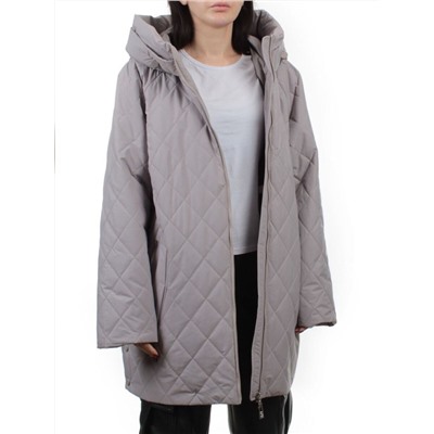 F-806 GRAY BEIGE Куртка демисезонная женская (100 гр. холлофайбер)