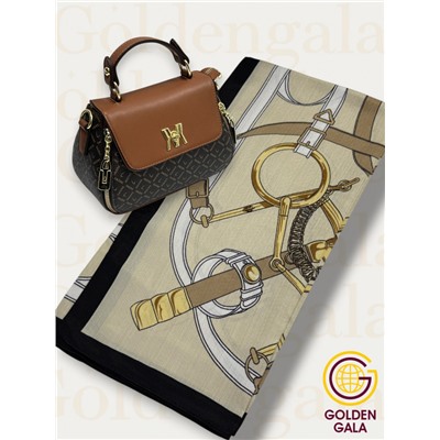 Платок утепленный Гермес Арт 90103/2 бежевый