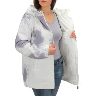 M8534 WHITE Куртка демисезонная женская (100 гр. синтепон) Maria