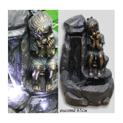 126-004 Фонтан 65см. (х1)Полистоун